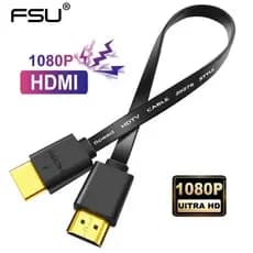 Cabo Fsu hdmi flat ultra fino 1080p ultra HD macho-macho 1.4 cabo para hdtv