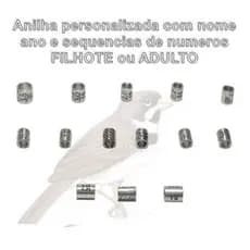 05 Anilha personalizadas coleiro em alumínio
