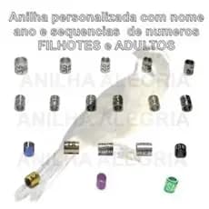 10 anilhas personalizada de marcação trinca ferro pixarro