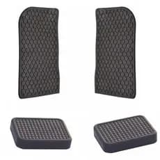 Tapete Estribo Interno Caminhão Volks + Capa Pedal Freio e Embreagem 8120 8150 13180