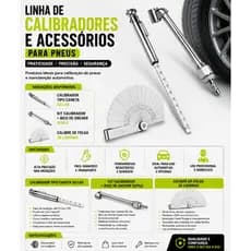 Calibrador De Pressão Tipo Caneta Bico de Encher Pneu Inflador Folga De Válvula Moto Carro Bike