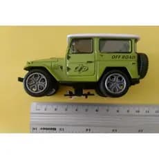 TOYOTA BANDEIRANTES MARCA METAL CHINA VERDE EM METAL E PLÁSTICO 11CM NOVO