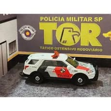VIATURA PMSP FORÇA TÁTICA FORD EXPLORER MATCHBOX ESCALA 1.64 TAMANHO 7CM ACOMPANHA EMBALAGEM DE ACETATO