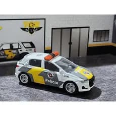 CHEVROLET ONIX VIATURA POLÍCIA MILITAR RODOVIÁRIA SP TOR  ESCALA 1.64 TAMANHO 7CM CKS ACOMPANHA EMBALAGEM DE ACETATO NEW