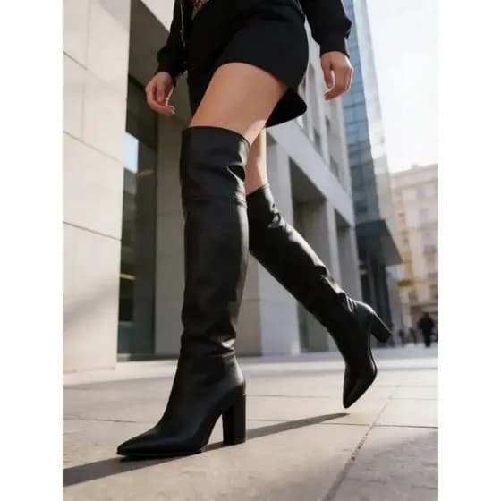 Bota Feminina Cano Alto Salto Grosso Vizzano Original