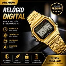 Relógio Digital LED Unissex Prata Masculino Feminino Estilo Retrô Vintage Luxo Pulseira Inox