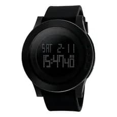 Relógio Masculino Digital Prova D Agua Skmei Original 1142 Cor da correia Preto Cor do bisel Preto Cor do fundo Preto
