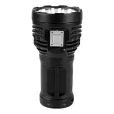 Lanterna Led 8 Bateria Recarregável Usb Tipo-c Brilho Forte Lanterna Preto Luz Branco