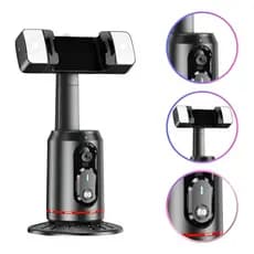 Gimbal Suporte Celular 360 Reconhecimento Facial Com Luz Led