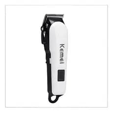 Aparador de pelo Kemei KM-809A branco e preto