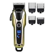 Maquina De Cabelo Kemei Km-1990 Preto E Dourado 110v/240v