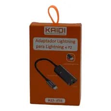 Adaptador Ios Duplo Fone E Carregador Para Ios Kaidi Kd-211