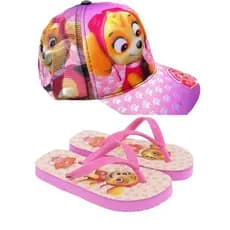 Chinelo patrulha canina feminina.  Ou kit chinelo mais boné e personagens. O melhor presente para sua filha