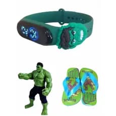Lancamento do Hulk , chinelo ,bone e relogio digital a prova de agua , do hulk , super promocao de qualidade
