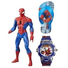 Chinelo nova estampa relógio e boné infantil masculino do Homem Aranha , qualidade e preço justo