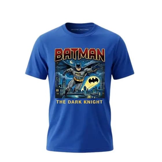 Camisa Infantil e bone menino Batman , tecido macio e confortável , algodão 30.1 , seu filho merece este presente