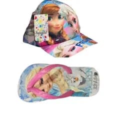 Chinelo infantil FROZEN. Ou kit chinelo mais boné .Promoção Alegria em dobro.