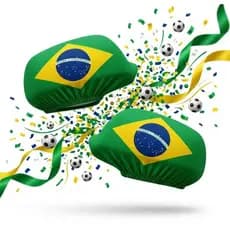 Kit Capa Retrovisor Bandeira Do Brasil Par Universal Carro