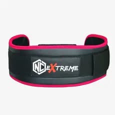 Cinto para agachamento LPO - Cinturação - Preto com rosa - NC EXTREME