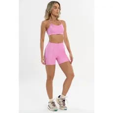 Shorts Jasmin Jasmim Rosa Sorvete Glow - Bechose