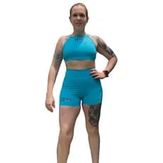 Shorts academia e cross azul - Dumbbell Sports