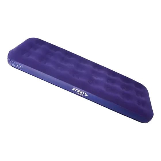 Colchão Inflável Solteiro Dobrável Ideal Para Camping Azul