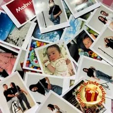 Mini Foto Polaroid - KIT até 100 Unidades - Cabe na capinha de Celular - Sem legendas - Envio FULL