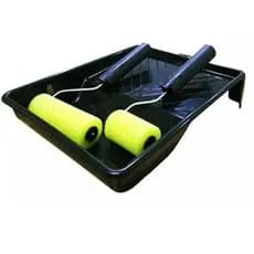 Kit Para Pintura com Bandeja Com 2 Rolinhos Espuma reforma residencial