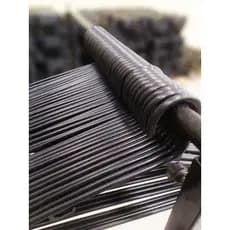 30 Cabides de Plástico Preto 8 mm Adulto Reforçdo