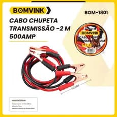 Cabo Chupeta Auxiliar de Partida 8mm Transmissão Amp 500 Amp Carro Caminhão moto Barco Bateria