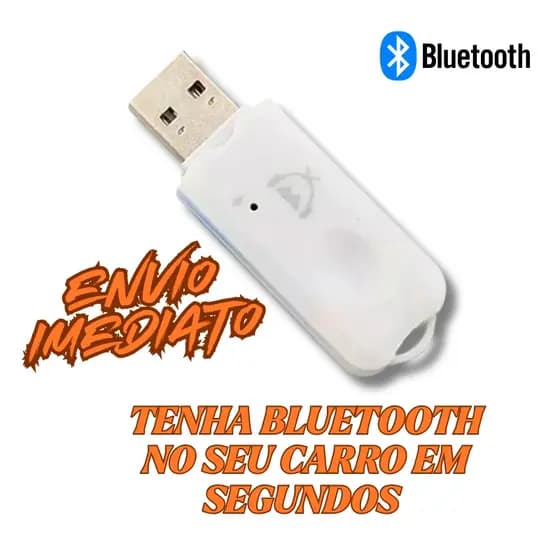 Receptor Bluetooth USB Áudio para Som de Carro Sem Fio Adaptador Música Plug & Play Universal 10m