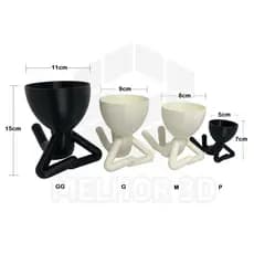 Kit 4 Robert Plant 6cm, 10cm, 12cm e 15cm suculentas cactus enfeite artificial vasinhos decoração