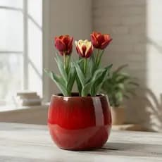 Vaso Cachepot P/ Plantas Cerâmica Esmaltado Vaso de Mesa Decoração Cachepot Esmaltado Vaso de Planta