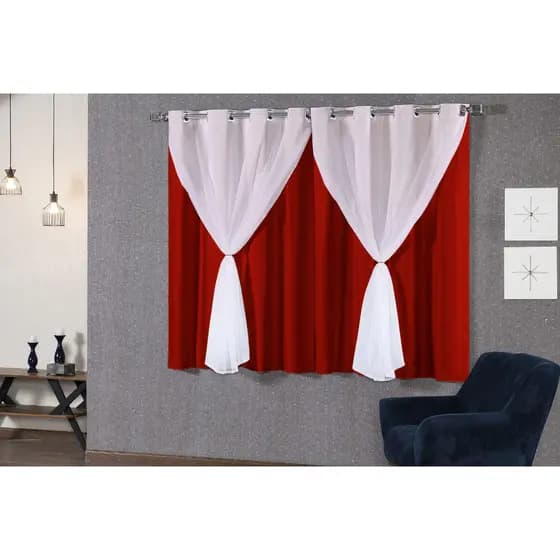 cortina blackout pra janela cortina 2,20x1,30m cortina de pvc e voil cortina blackout