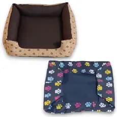 Cama pet cachorro e gato cama M com capa avulsa com ziper e enchimentos resistente