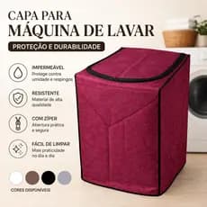 Capa Flanelada Máquina De Lavar Eletrolux 12-13-15kgs Turbo