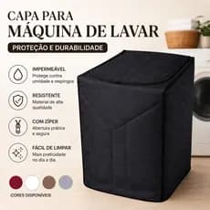 Capa Máquina Lavar Roupas Brastemp Ative 11kg Zíper Grossa