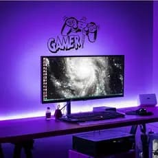 Adesivo de Parede Gamer Controle, Adesivo Decorativo, Adesivo de Porta, Adesivo Gamer Setup