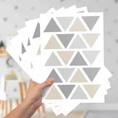 64 Adesivos de Parede Triangulos, Adesivo de Vinil, Decoração, Adesivo de Parede, Decoração Parede