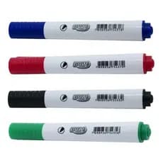 Kit 4 Pincel Caneta P/ Quadro Lousa Branco - Azul - Preto - Vermelho - Verde