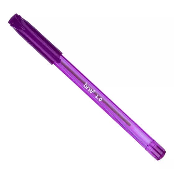 CANETA ESFEROGRÁFICA COLORIDA 1.0mm PONTA MÉDIA MACIA BRW