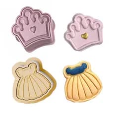 Kit 2 Ejetor Brigadeiro Princesa Vestido e Coroa