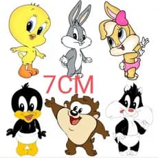 Kit 6 Cortador 7CM Looney Tunes Baby - Modular Pasta Americana