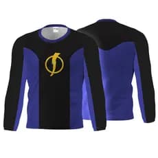 Camiseta Manga Longa Super Choque Heroi Desenho