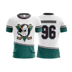 Camiseta e PE Manga Longa PE Super Patos Jersey Filme Hoquei Filme DryFit Sport
