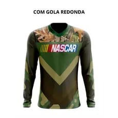 Camiseta Camuflada 24 Dry Fit Manga Longa Proteção UV50+ - Pesca, Motocross, Paintball, Tática, Trilha, Motociclista