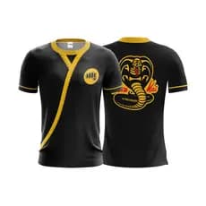 Camiseta Cobra Kai em Sublimação Total no Dry Fit Sport Camisa Adulto E Infantil