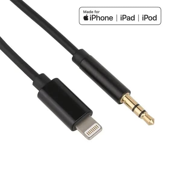 Cabo P2 Áudio Auxiliar Para iPhone Lightning 5 6 6s 7 7 plus 8 plus 11 plus 12 13 X Xs