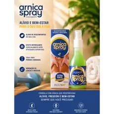 spray massageador de arnica alivia dores e cansaço muscular 150 ml