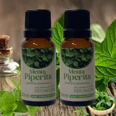 Kit 2x Óleo de Menta Piperita 20ml – Refrescante Natural, Massagem e Bem-Estar